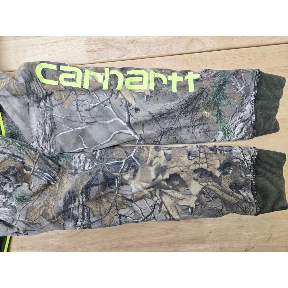 Carhartt Kids Hooded Reversible Jacket XL(18/20) Olive Green/Camo Realtree